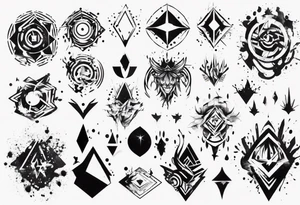 Paint splash tattoo idea