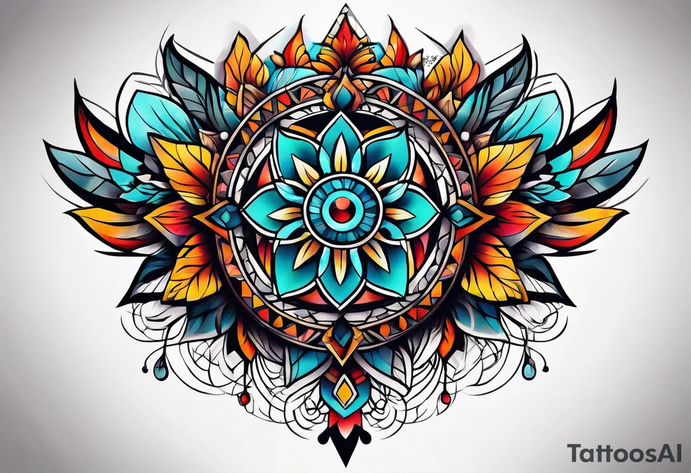 knee tattoo tattoo idea