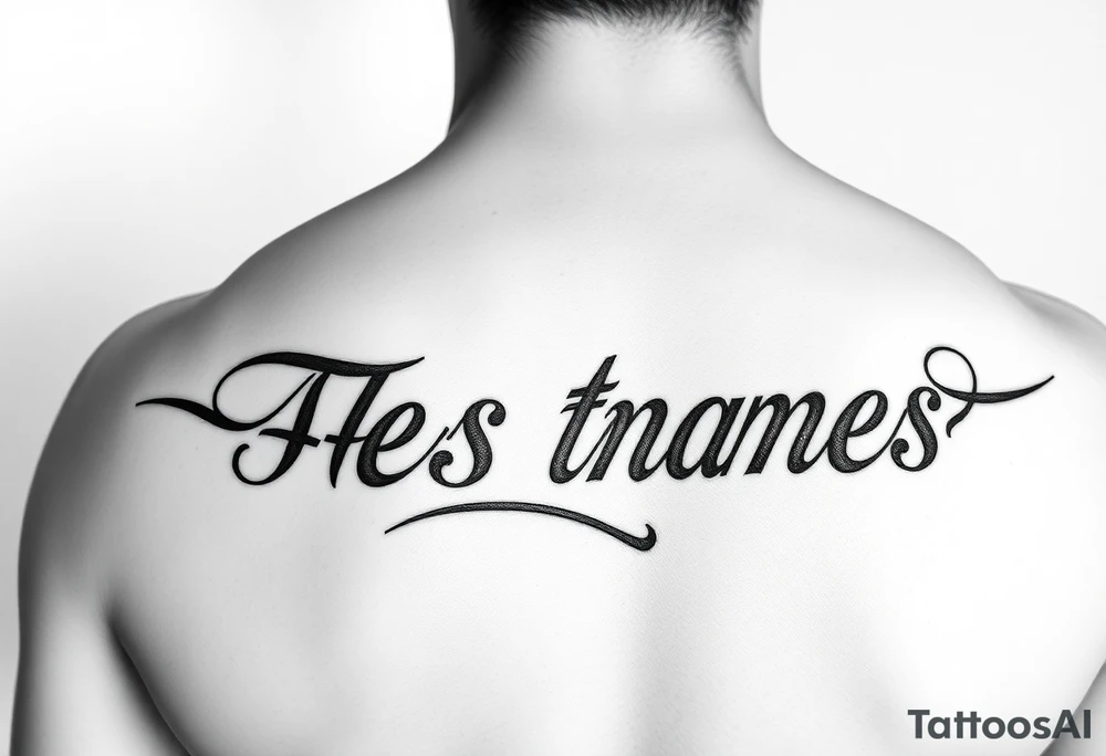 Tattoo for 3 names tattoo idea