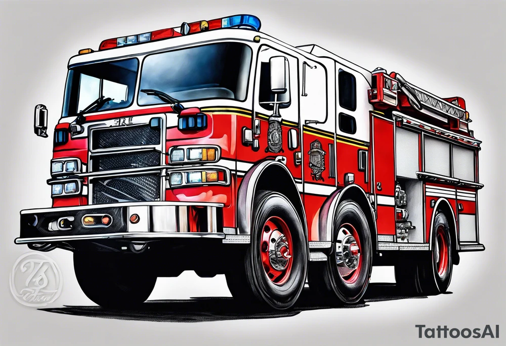 fire engine tattoo idea