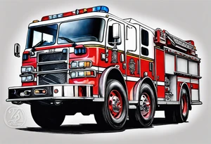 fire engine tattoo idea