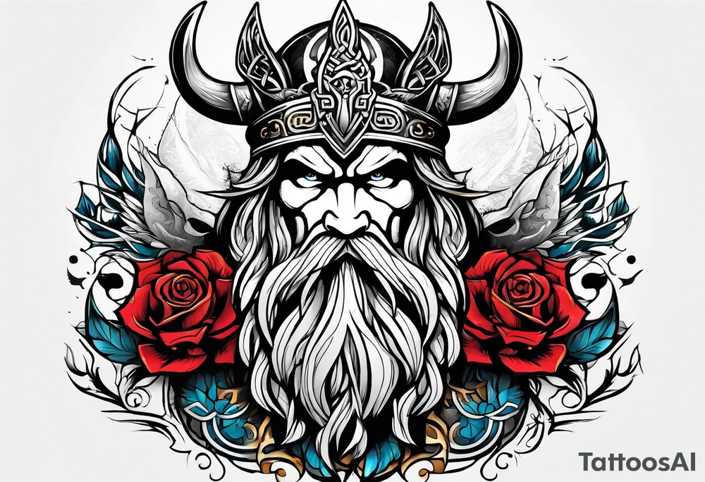 Strength, rebirth and loyalty norse tattoo idea