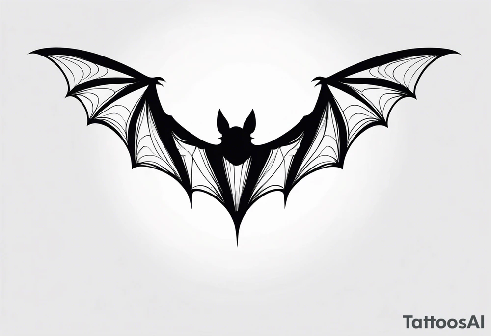 Bat Silhouette tattoo idea