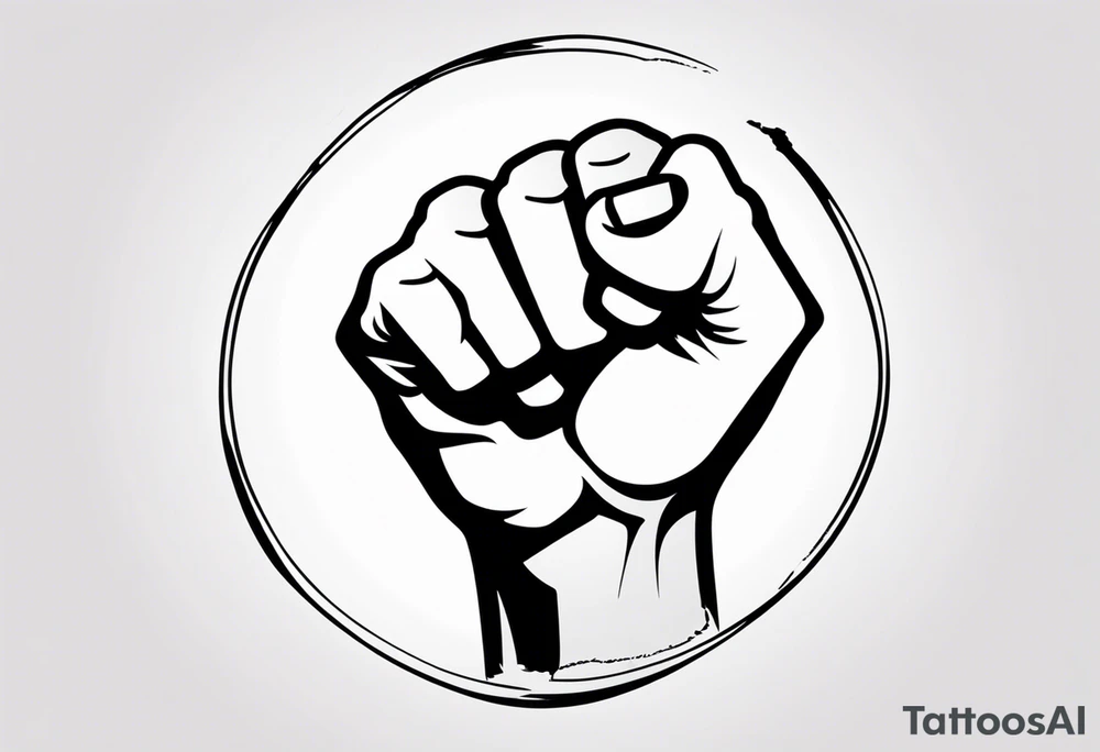 no pasaran slogan with a torn clenched fist tattoo idea