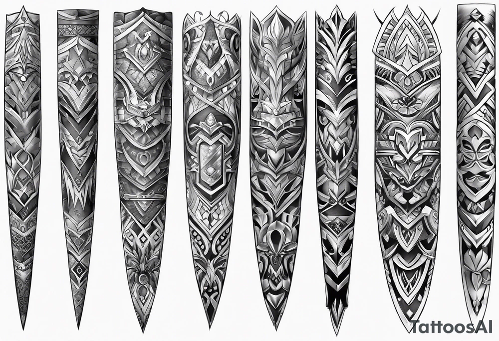 Armor sleeve tattoo idea