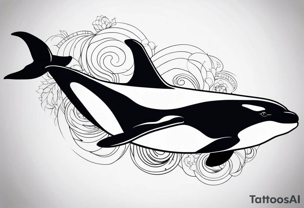 Orca whale tattoo idea