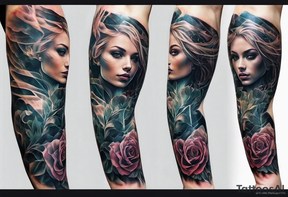 x ray of human arm on right arm tattoo idea