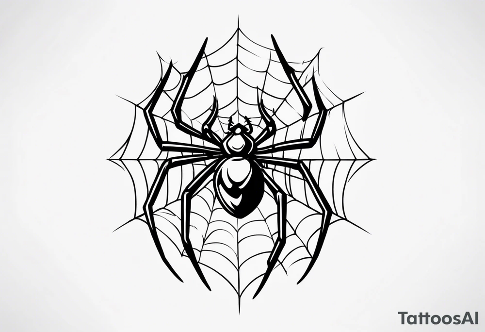Spider tattoo idea