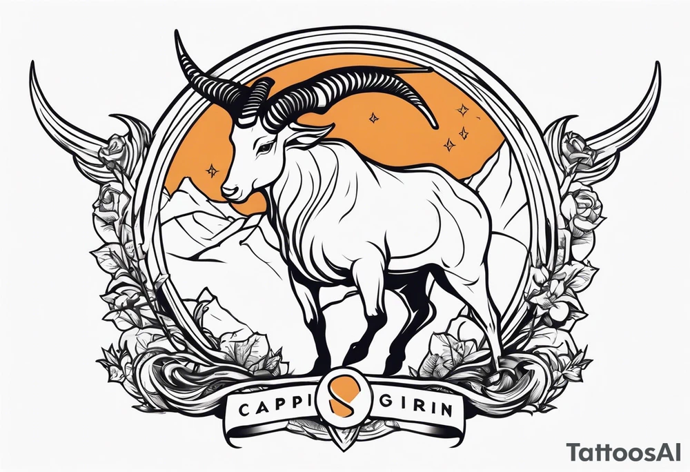 capricorn with shotgun tattoo idea
