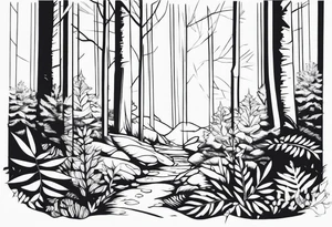 Forest floor tattoo idea