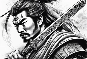 samurai sword tattoo idea