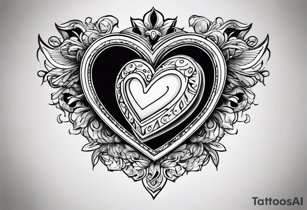 Heart with adam 12 tattoo idea