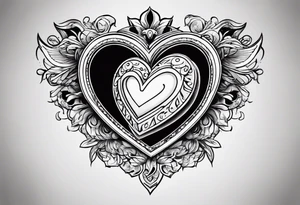 Heart with adam 12 tattoo idea