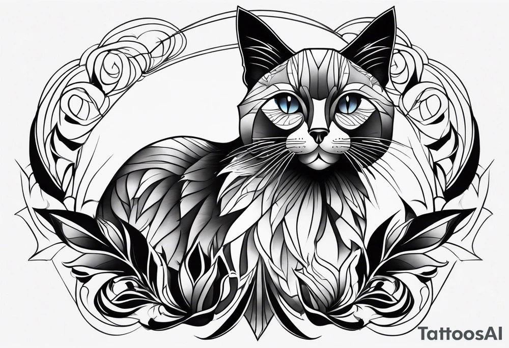 Black Cat tattoo idea