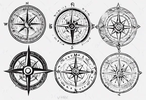 viking compass tattoo idea