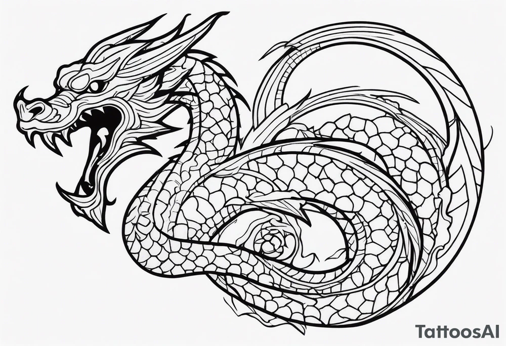 a dragon tattoo idea
