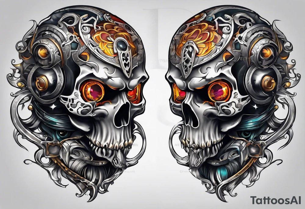 Biomechanical tattoo idea