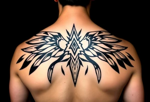 Native cherokee tribal for shoulder tattoo idea