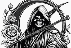 grim reaper tattoo idea