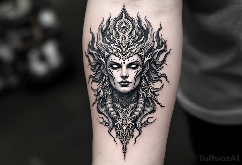 dmt deity tattoo idea