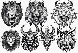 a beast or a god tattoo idea