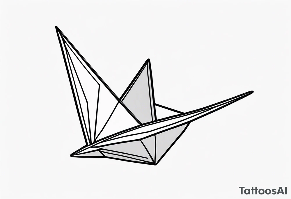 Paper Crane tattoo idea