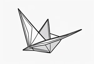 Paper Crane tattoo idea