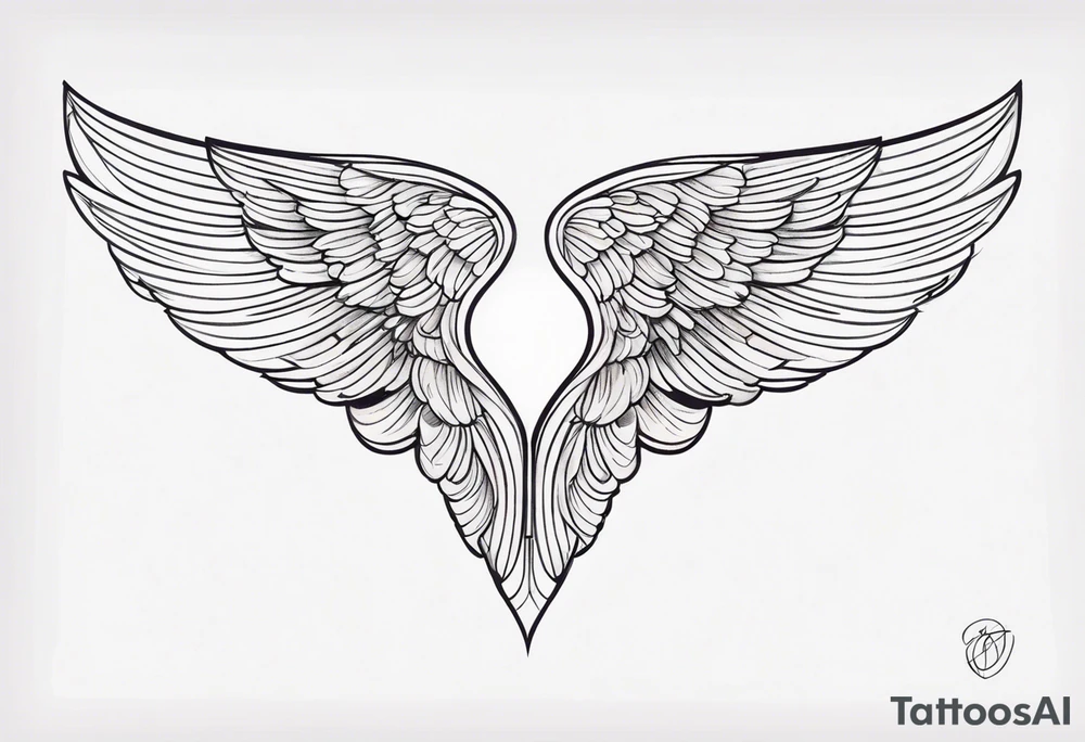 angel wing tattoo idea