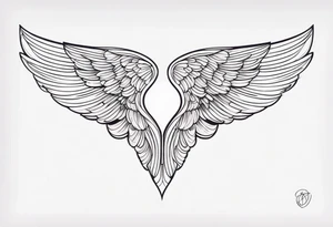 angel wing tattoo idea