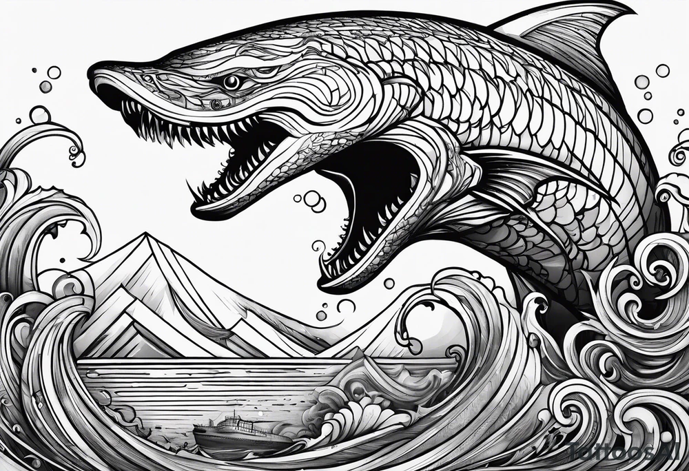 Leviathan wrapped around my fore arm tattoo idea