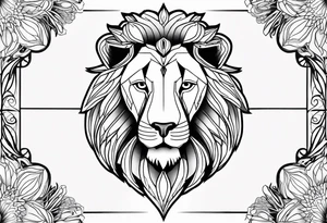 Circles with pattern with astrological signs Libra, Aquarius and Pisces in middle. tattoo idea