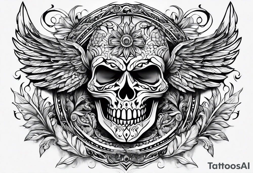Knife, artistic, spiritual tattoo idea