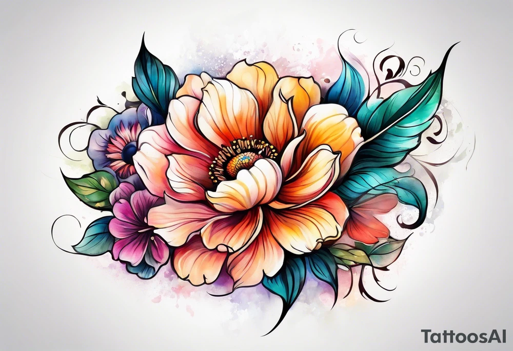 Flower tattoo idea