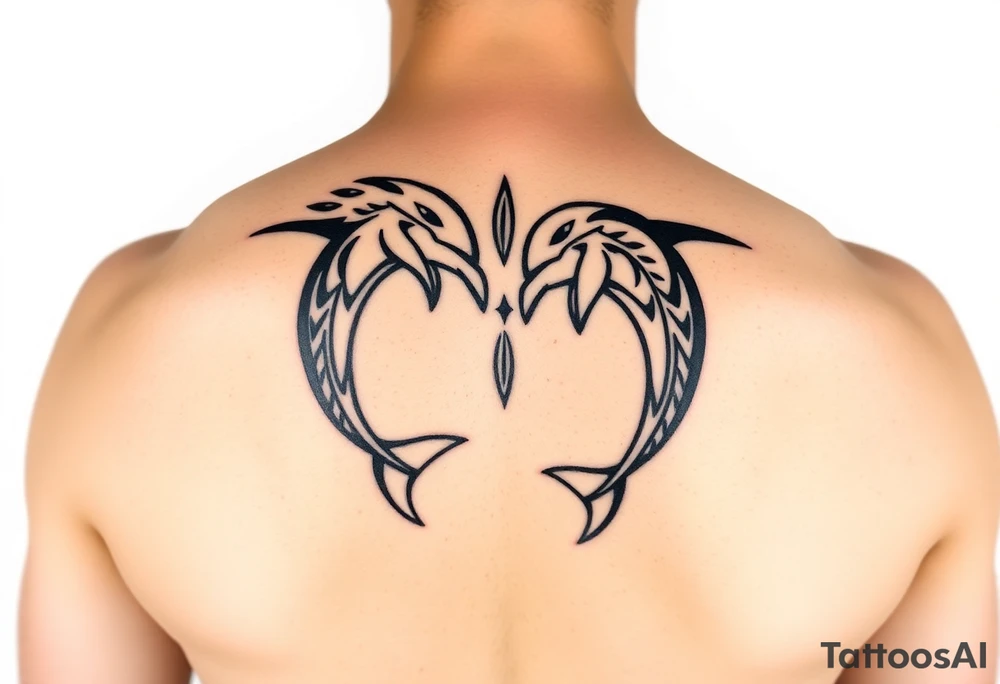 dolphin friendship tattoo idea