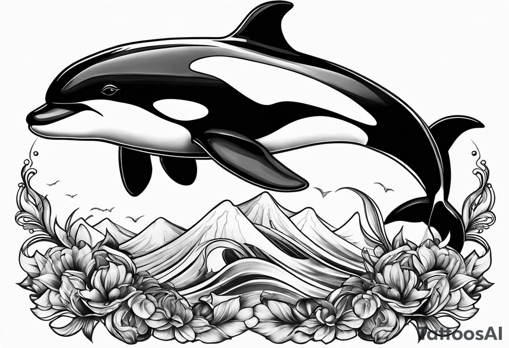 Orca tattoo idea