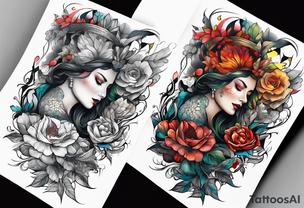 universal sleeve tattoo idea
