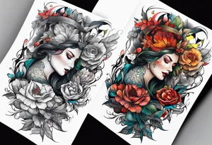 universal sleeve tattoo idea