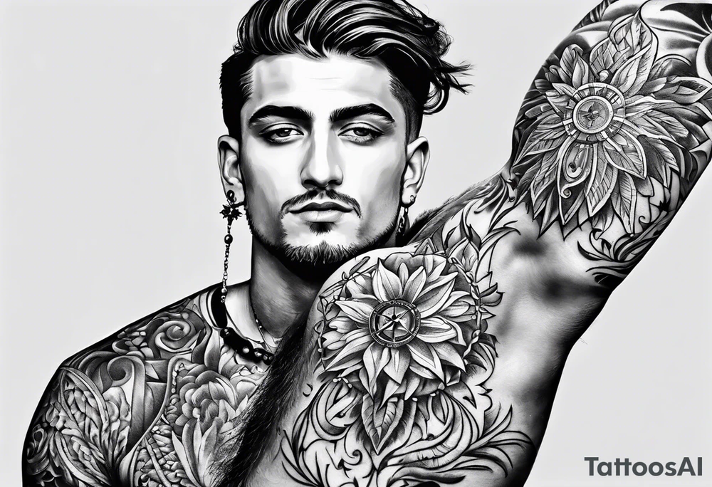Calabria with a compass tattoo idea