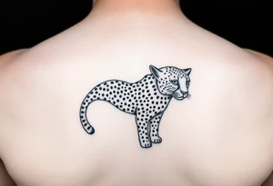 cheetah tattoo tattoo idea