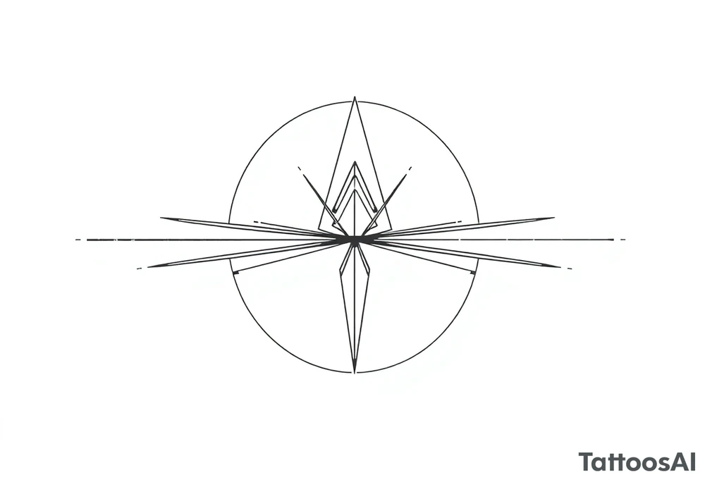 Five different path merge together in the center but should be very psychedelic and trippy tattoo idea