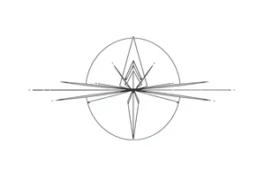 Five different path merge together in the center but should be very psychedelic and trippy tattoo idea