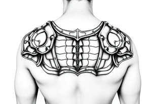 Shoulder plate armour tattoo idea