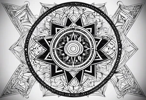 Coordinate numbers tattoo idea