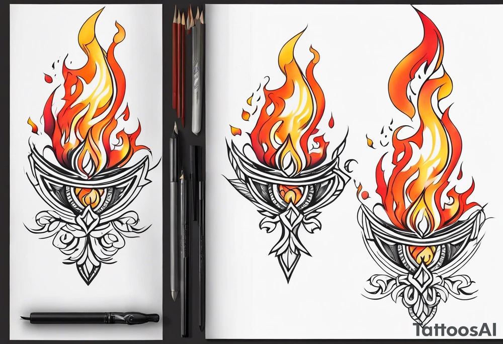 fire tattoo idea
