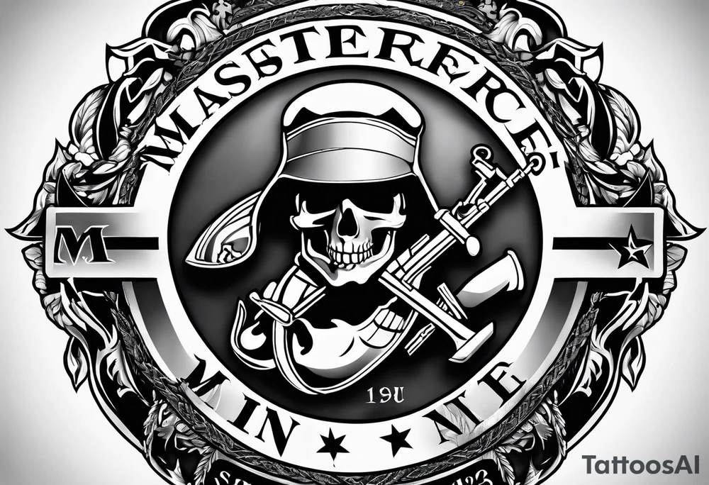 us marine corps tattoo idea