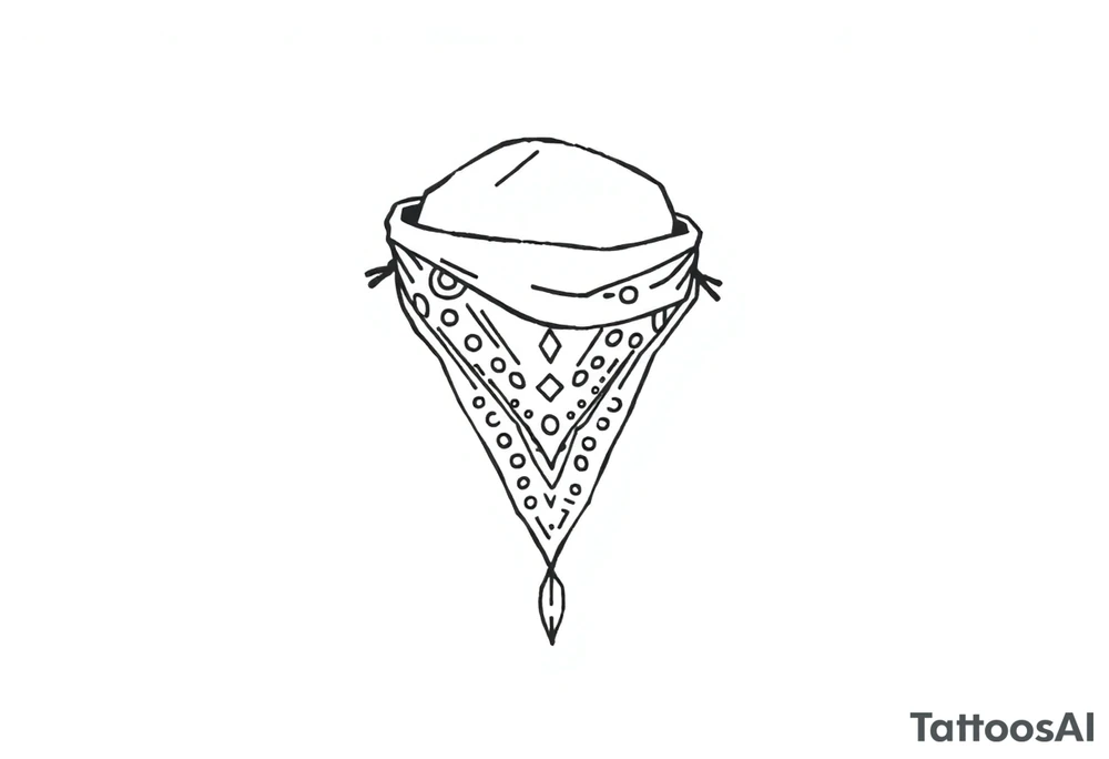 Chicano bandana tattoo idea