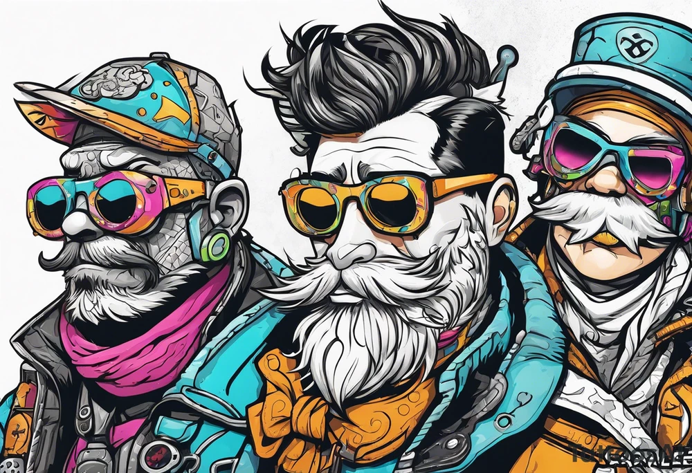Scarcolletors from Wasteland 3 game. tattoo idea