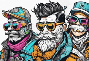 Scarcolletors from Wasteland 3 game. tattoo idea