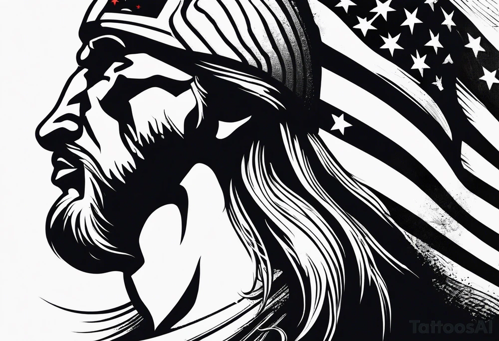 independence, freedom, courage, american, loyal, flag, strength tattoo idea