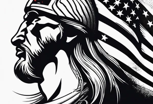 independence, freedom, courage, american, loyal, flag, strength tattoo idea